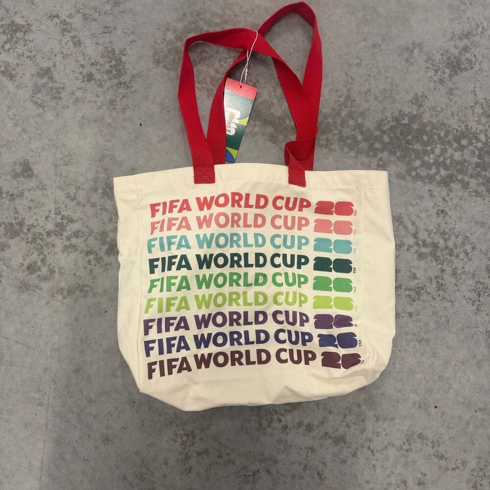FIFA World Cup 2026 Multicolor Canvas Tote Bag Soccer Fan